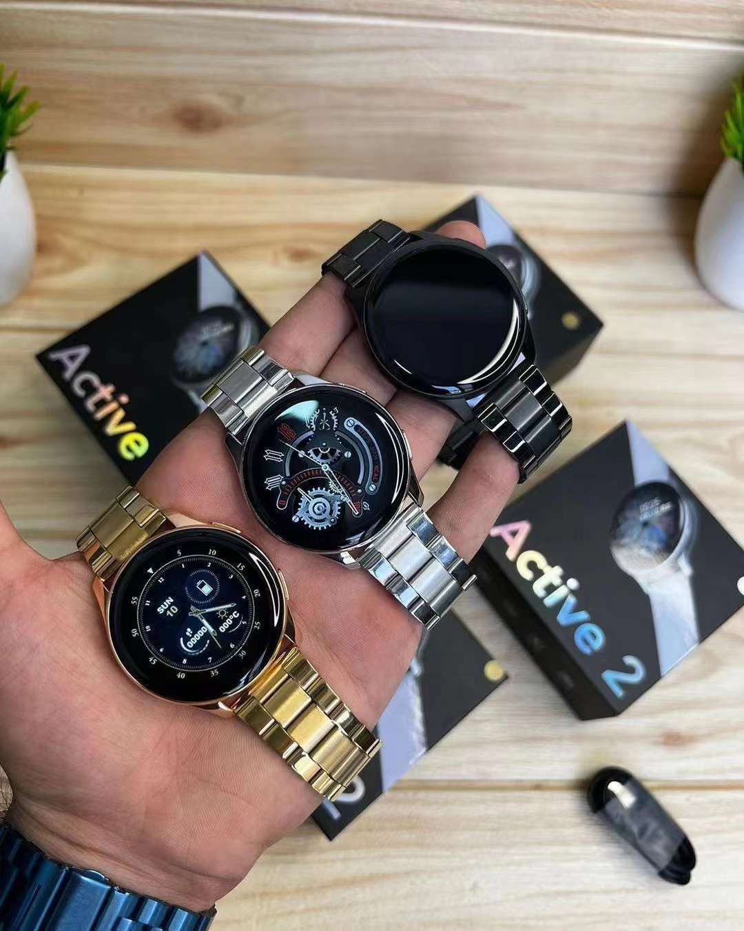 First Copy Samsung Active 2 Smartwatch with Metal Starp On Sal